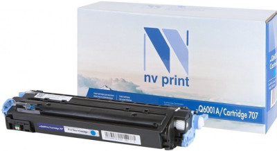 Картридж NVP совместимый NV-Q6001A/NV-707 Cyan универсальные для HP/Canon Color LaserJet 1600/ 2600n/ 2605/ 2605dn/ 2605dtn/ LBP 5000 i-Sensys Laser Shot/ 5101 (2000k)