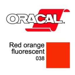 Пленка Oracal 6510 F038 (красно-оранжевый), 110мкм, 1000мм x 50м (4011363119137)