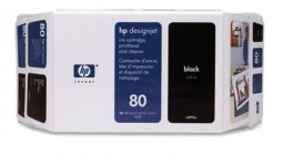 Печатающая головка HP 80 (black/cleaner)