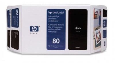 Печатающая головка HP 80 (black/cleaner)