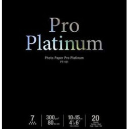 Фотобумага Canon Photo Paper Pro Platinum PT-101, 10 x 15 см, 20 листов, 300 г/кв.м