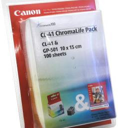 Картридж Canon CL-41 (color) с бумагой Canon GP-501 (10 x 15 см)