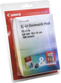 Картридж Canon CL-41 (color) с бумагой Canon GP-501 (10 x 15 см)