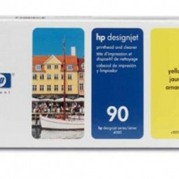 Печатающая головка HP 90 (yellow/cleaner)