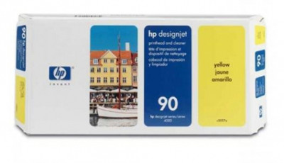 Печатающая головка HP 90 (yellow/cleaner)