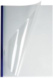 Обложки OPUS C-Bind easyCover, A4, 3 мм, мягкие, прозрачные, синие, 40 шт.