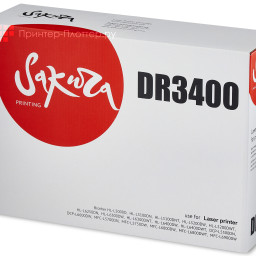 Фотобарабан SAKURA Imaging Drum DR3400 для Brother HL-L5000D, HL-L5100, HL-L5200, HL-L6250DN, HL-L6300, HL-L6400, DCP-L5500DN, DCP-L6600DW, MFC-L5700DN, MFC-L5750DW, MFC-L6800DW, MFC-L6800DWT (black), 50000 стр.