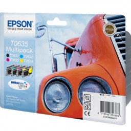 Картридж Epson T0635 комплект (BK,C,M,Y) 4шт х 8мл