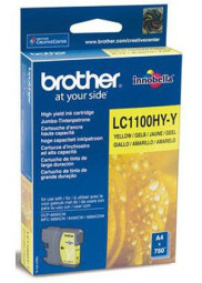 Картридж Brother LC-1100HY-Y (yellow), 750 стр.