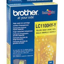 Картридж Brother LC-1100HY-Y (yellow), 750 стр.