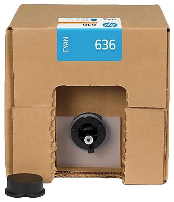 Картридж HP 636 Ink Cartridge (cyan), 3 л