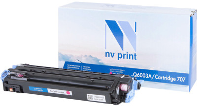 Картридж NVP совместимый NV-Q6003A/NV-707 Magenta универсальные для HP/Canon Color LaserJet 1600/ 2600n/ 2605/ 2605dn/ 2605dtn/ LBP 5000 i-Sensys Laser Shot/ 5103 (2000k)