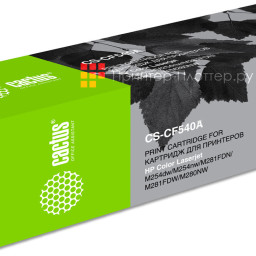 Картридж лазерный Cactus CS-CF540A черный (1400 стр.) для HP LJ M254dw/M280nw/M281fdn