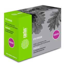 Картридж лазерный Cactus CS-D203S черный (3000стр.) для Samsung SL-M3820D/M3820ND/M4020ND/M4020NX