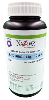 УФ-чернила Nazdar 260 UV (light cyan), 1 л