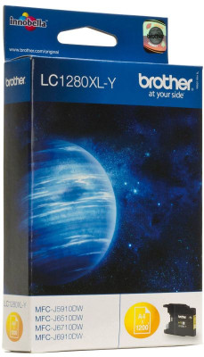 Картридж Brother LC-1280XL-Y (yellow), 1200 стр.