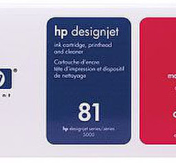 Картридж HP 81 UV (magenta) и печатающая головка, набор, 680 мл
