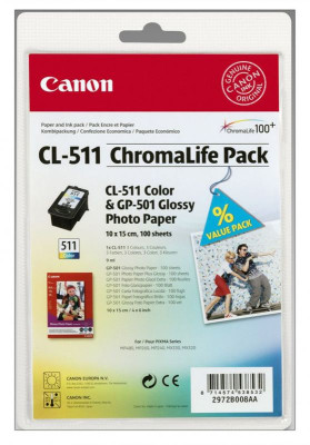 Картридж Canon CL-511 (color) ChromaLife Pack, 9 мл