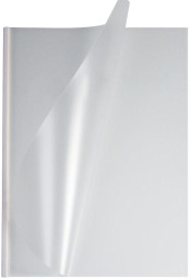 Обложки OPUS C-Bind easyCover, A4, 5 мм, мягкие, матовые полупрозрачные, белые, 40 шт.