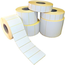 Этикет-лента Fasson, полипропилен, 80 x 50 мм, 500 шт.