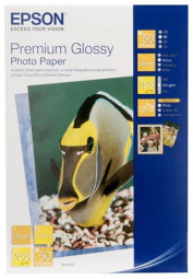 Бумага Epson Premium Glossy Photo Paper, глянцевая, 13 x 18 см (127 x 178 мм), 255 г/кв.м (50 листов)