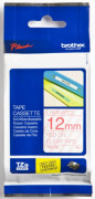 Brother прозрачная плёнка для наклеек с красным шрифтом, 12 мм x 8 м