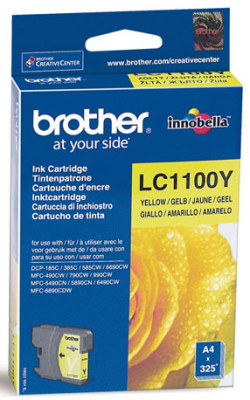 Картридж Brother LC-1100Y (yellow), 325 стр.