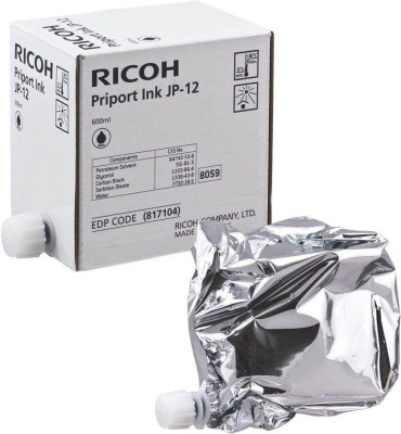 Краска Ricoh Ink Cartridge Pack Type JP12 (black), 5 шт.