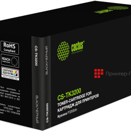 Тонер-картридж Cactus Toner CS-TK3200 для Kyocera ECOSYS M3860idn, M3860idnf, P3260dn (black), 40000 стр.