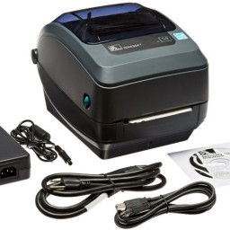 Термотрансферный принтер Zebra GX430t 300 DPI, EU/UK Cords, RS232, LPT, USB, нож