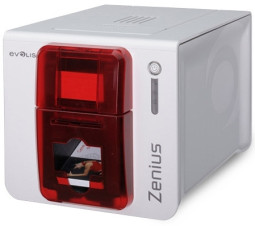 Карт-принтер Evolis Zenius Expert Smart and Contactless с кодировщиком для смарт-карт и бесконтактных карт Elyctis Dual (огненно-красный)