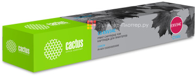 Картридж лазерный Cactus CS-EXV34C голубой (19000стр.) для Canon IR Advance C2030L/C2030i/C2020L/C2020i/C2025i