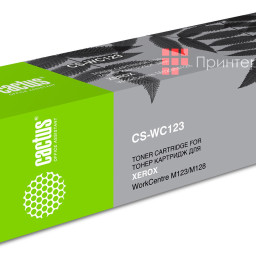 Картридж лазерный Cactus CS-WC123 006R01182 черный (30000 стр.) для Xerox WC 133/M123/M128/Pro123