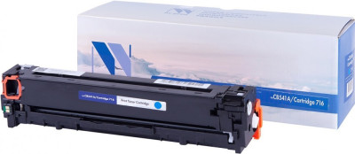 Картридж NVP совместимый NV-CB541A/NV-716 Cyan универсальные для HP/Canon Color LaserJet CP1215/ CP1515n/ CM1312/ CM1312nfi/ i-SENSYS LBP-5050/ MF8030C/ MF8050C/ 8080C (1400k)