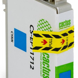 Картридж струйный Cactus CS-EPT1712 голубой (10мл) для Epson XP-33/103/203/207/303/306/403/406