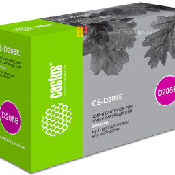 Картридж лазерный Cactus CS-D205E черный (10000стр.) для Samsung ML-3710ND/ML-3712DW/SCX-5639FW/SCX-5637FR