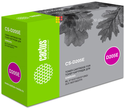 Картридж лазерный Cactus CS-D205E черный (10000стр.) для Samsung ML-3710ND/ML-3712DW/SCX-5639FW/SCX-5637FR