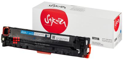 Тонер-картридж SAKURA CF211A для HP Color LaserJet Pro 200 M251/M276 (cyan), 1800 стр. (PP052082)