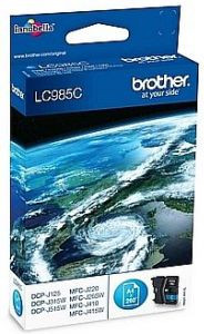 Картридж Brother LC-985C (cyan), 260 стр.