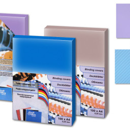 Обложки ProfiOffice, A4, пластик, 280 мкм, двусторонние глянец/мат, красные, 100 шт.