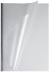 Обложки OPUS C-Bind easyCover, A4, 5 мм, мягкие, матовые полупрозрачные, серебряные, 40 шт.