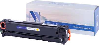 Картридж NVP совместимый NV-CB542A/NV-716 Yellow универсальные для HP/Canon Color LaserJet CP1215/ CP1515n/ CM1312/ CM1312nfi/ i-SENSYS LBP-5050/ MF8030C/ MF8050C/ 8080C (1400k)