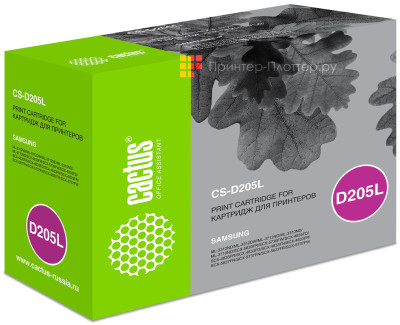 Картридж лазерный Cactus CS-D205L черный (5000стр.) для Samsung ML-3310/3710/SCX-5637/4833