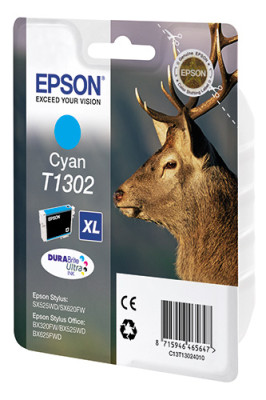 Картридж Epson DURABrite Ultra Ink T1302 Singlepack (cyan) (C13T13024012, C13T13024010)
