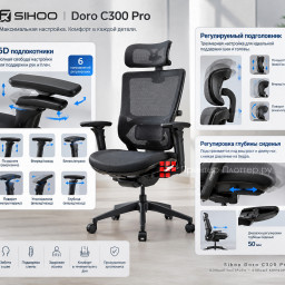 Эргономичное кресло Sihoo Doro C300 Pro (белый)