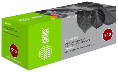 Картридж лазерный Cactus CS-MS510 50F0UA0/50F5U00/50F5U0E черный (20000стр.) для Lexmark MS510/610