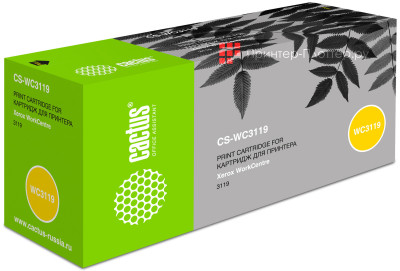 Картридж лазерный Cactus CS-WC3119 013R00625 черный (3000 стр.) для Xerox WorkCentre 3119