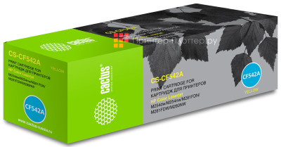 Картридж лазерный Cactus CS-CF542A желтый (1400 стр.) для HP LJ M254dw/M280nw/M281fdn