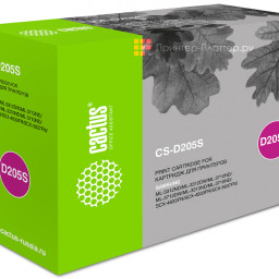 Картридж лазерный Cactus CS-D205S черный (2000стр.) для Samsung ML-3310D/3310ND/3710D/3710ND/SCX-4833FD/4833FR/5637FR