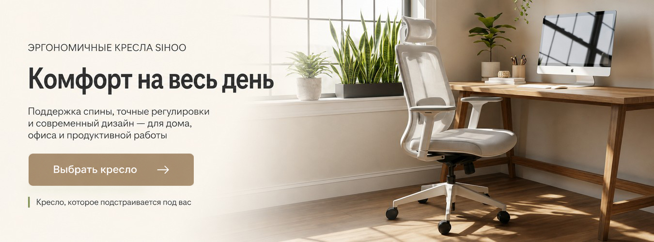 Эргономичные кресла Sihoo